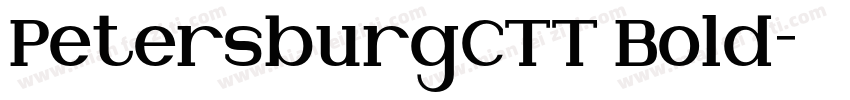 PetersburgCTT Bold字体转换